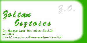 zoltan osztoics business card
